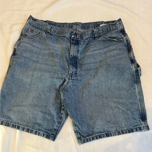 Wrangler Carpenter Denim Shorts Size 40 Blue Cotton